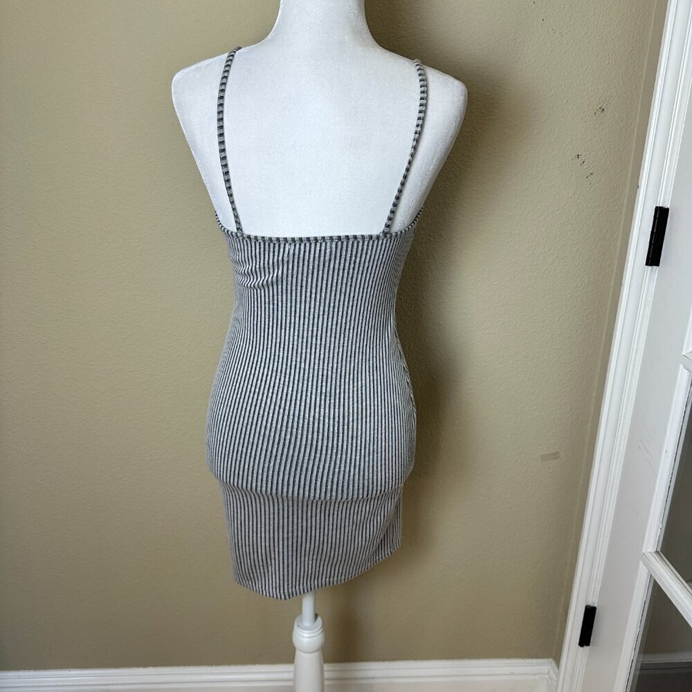 URBAN OUTFITTERS Striped Ribbed Bodycon Body Con Mini Size Small - Picture 5 of 8